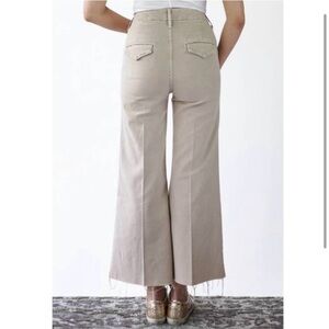 MOTHER The Roller Crop Fray Khaki Size 27